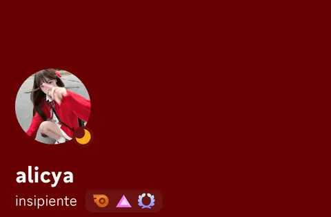 Perfil estético vermelho escuro