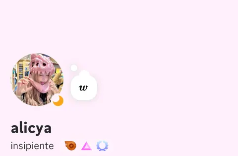 Perfil rosa com chapéu de dinossauro
