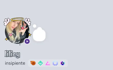perfil discord com garota loira