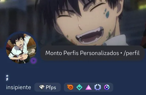 Rin Okumura sorrindo em anime