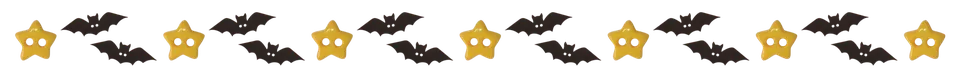 Barrinha com estrelas e morcegos