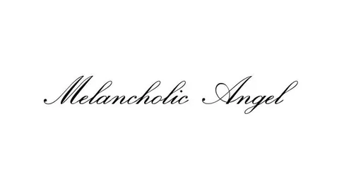 Banner com frase Melancholic Angel