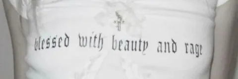 banner blusa com frase em ingles