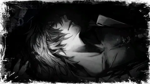 banner anime preto e branco triste