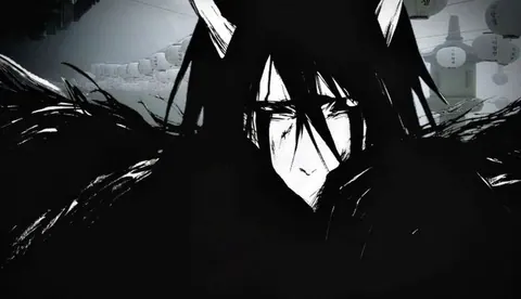 Ulquiorra Cifer em forma de morcego