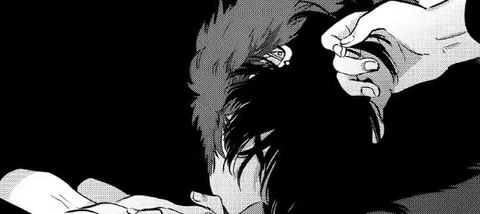 banner mangá preto e branco