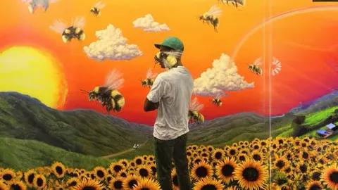 Tyler the Creator Banner com Girassóis