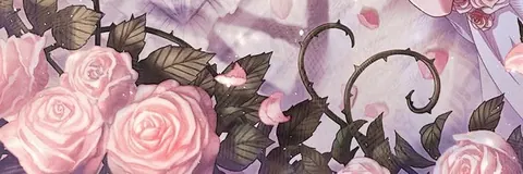 Banner com rosas cor de rosa