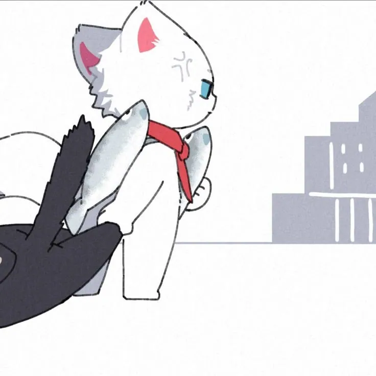gatos com peixes matching