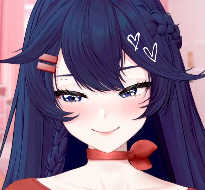 menina anime cabelo azul icon