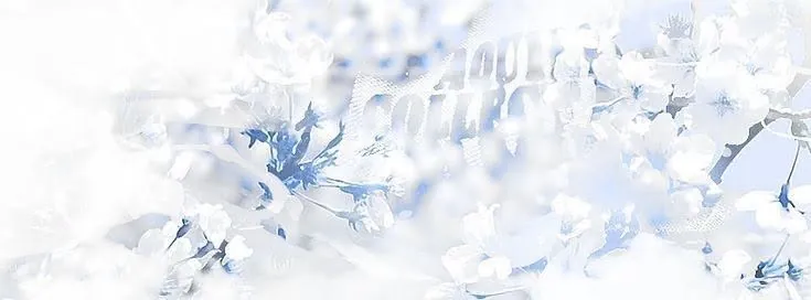 Banner estético azul claro e branco
