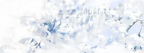 Banner estético azul claro e branco