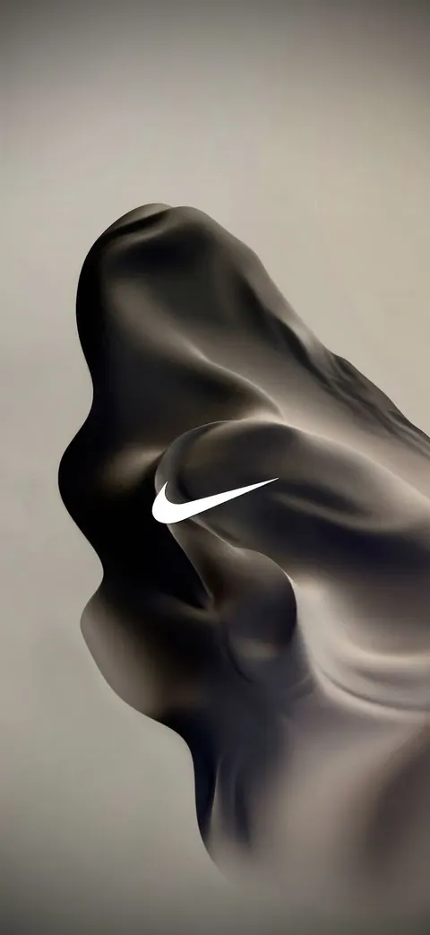 Wallpaper logo nike tecido preto