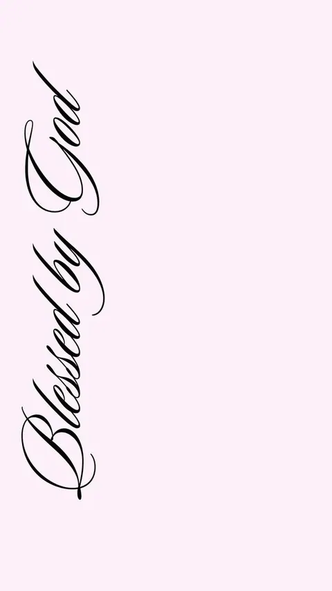 Wallpaper com frase Blessed by God