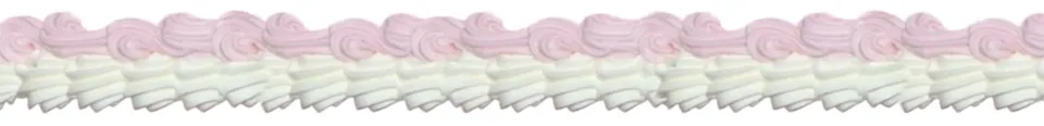 Barrinha delicada em tons pastel