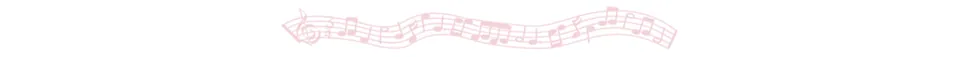 Barrinha divisória com texto rosa