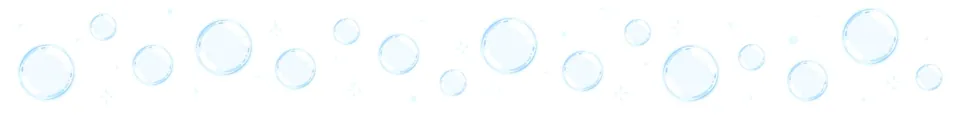 Barrinha com bolhas de sabao azul