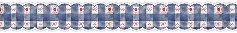 Barrinha divisória estética azul e branca