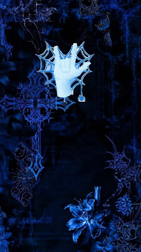 wallpaper grunge azul escuro com cruz