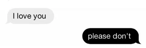 banner com conversa de mensagens triste