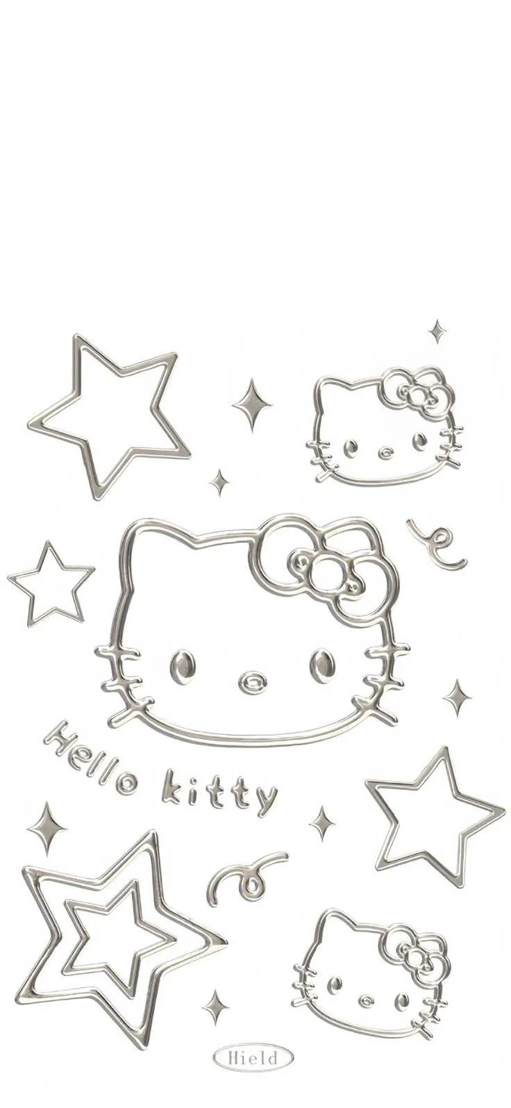 Wallpaper Hello Kitty estilo rascunho