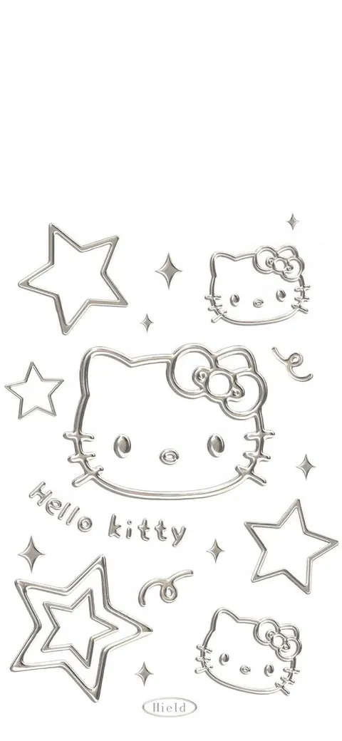 Wallpaper Hello Kitty estilo rascunho