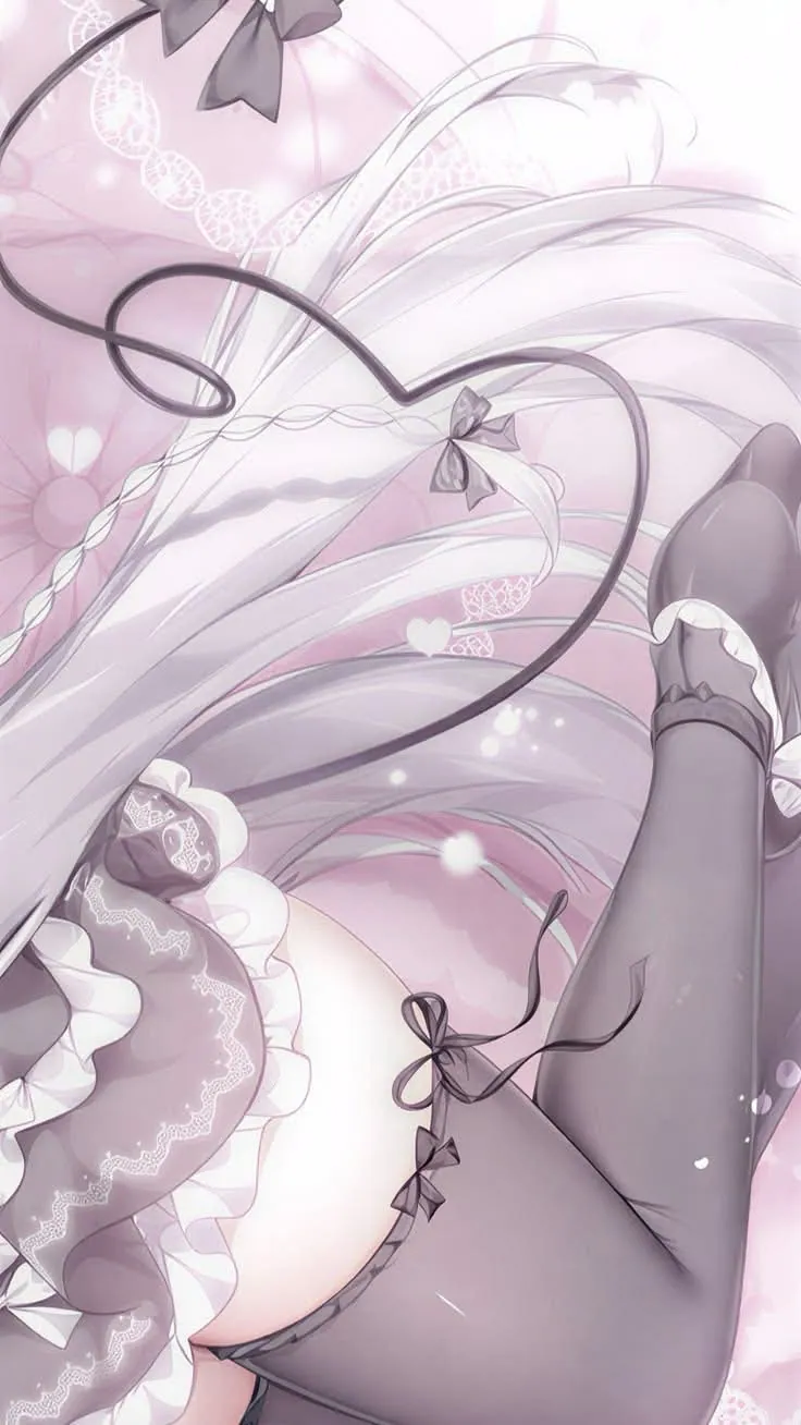 wallpaper anime com menina de meia calça