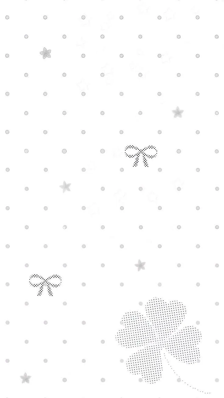 Wallpaper com lacinhos e trevo branco
