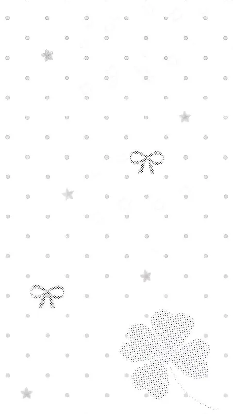 Wallpaper com lacinhos e trevo branco