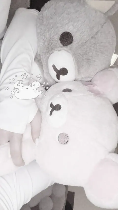 Pelucias rilakkuma em tons de cinza