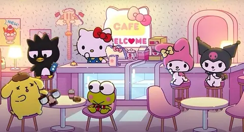 Sanrio Cafe com Hello Kitty e amigos