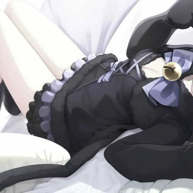 Perfil estético anime preto e branco