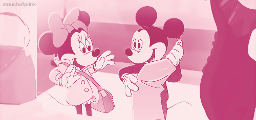 Mickey e Minnie rosa aesthetic