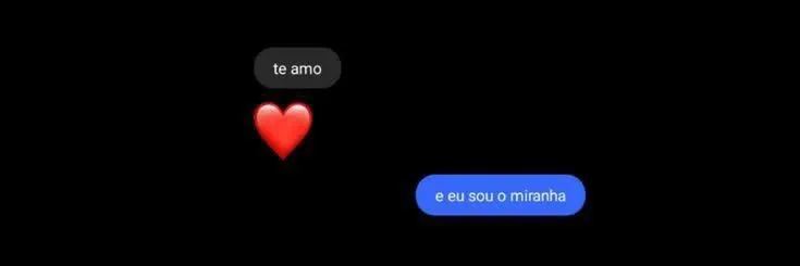 Banner com mensagens de chat e coracao