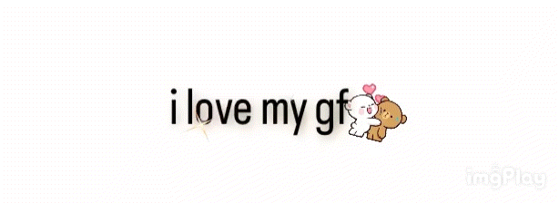 banner i love my gf com ursinhos