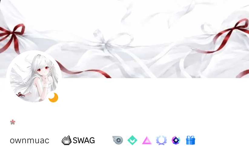 Perfil anime com cetim branco e vermelho