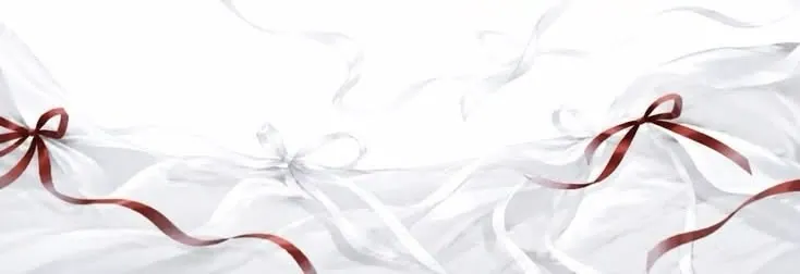 Perfil anime com cetim branco e vermelho
