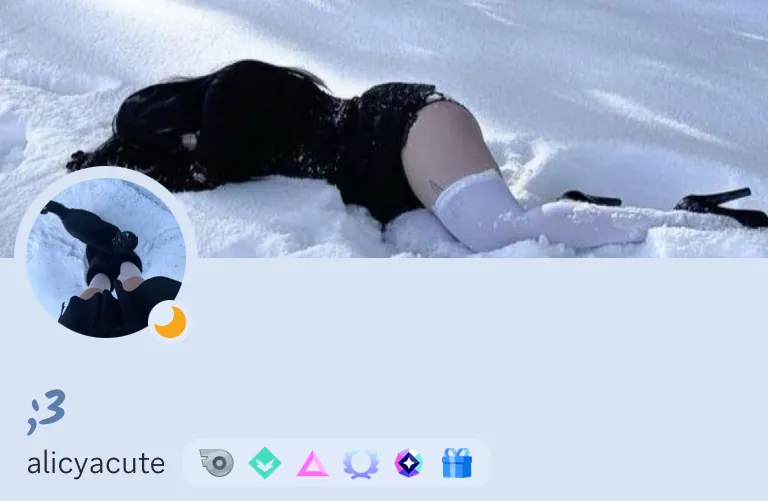 Perfil estetico na neve com gato