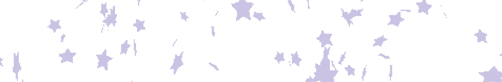 Barrinha com estrelas brilhantes no fundo preto